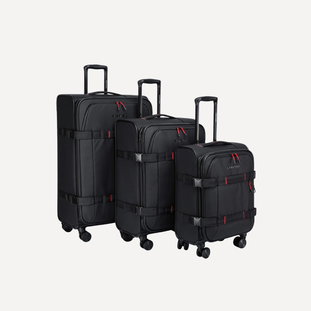 Shoreditch Spinner Trolley Case Large: Black, view 9