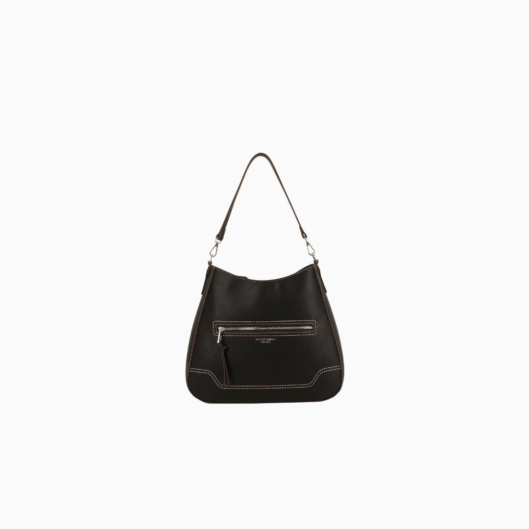 Onslow Hobo Shoulder Bag: Black