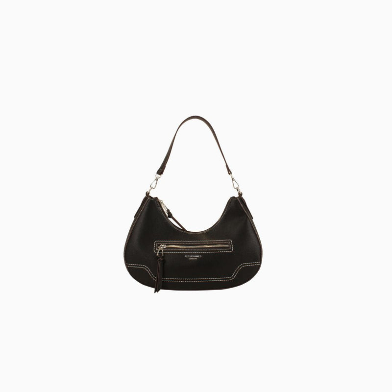 Audley Whipstitch Hobo: Black