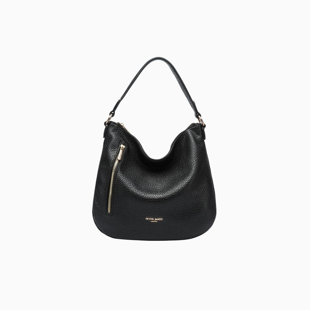 Thurloe Single Strap Hobo: Black