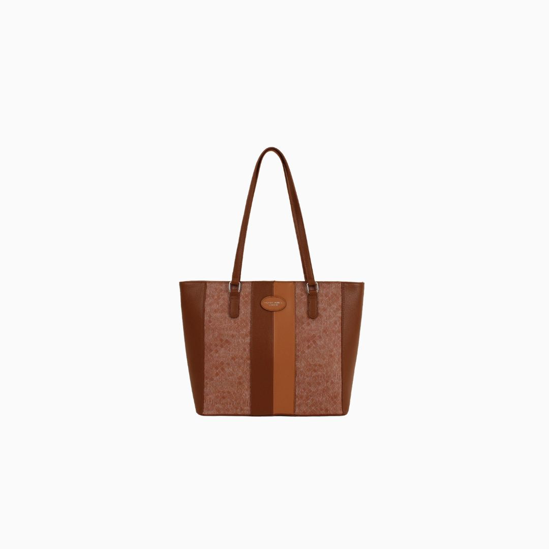 Pelham Horsehair Tote: Brown