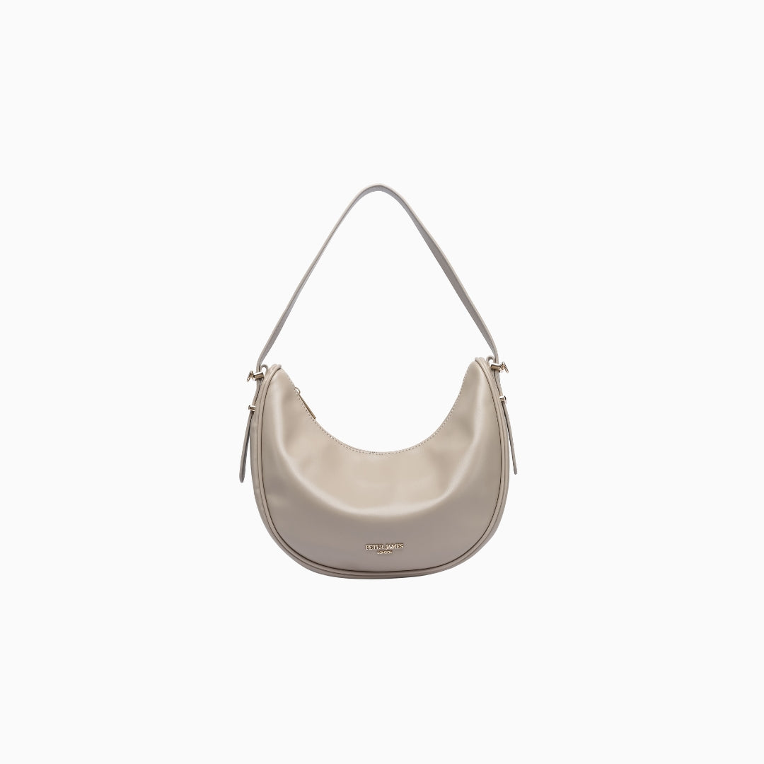 Grosvenor Crescent Hobo: Stone Beige
