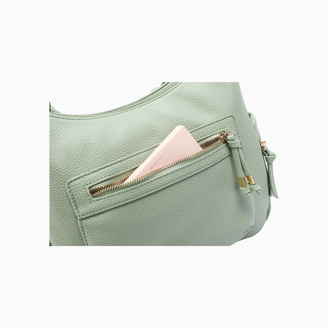 Bryanston Shoulder Bag: Green