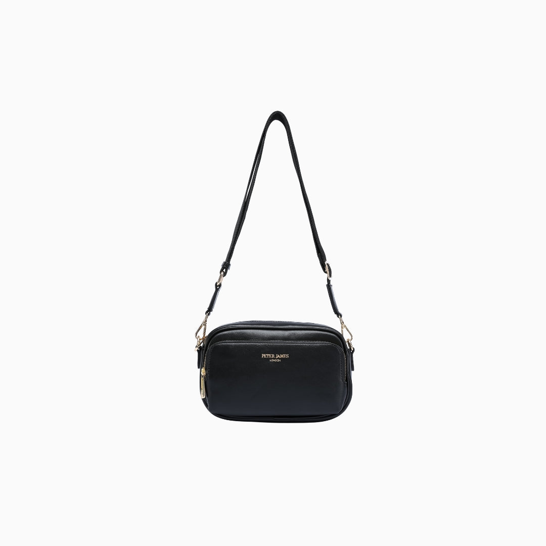 Savile Camera Crossbody: Black