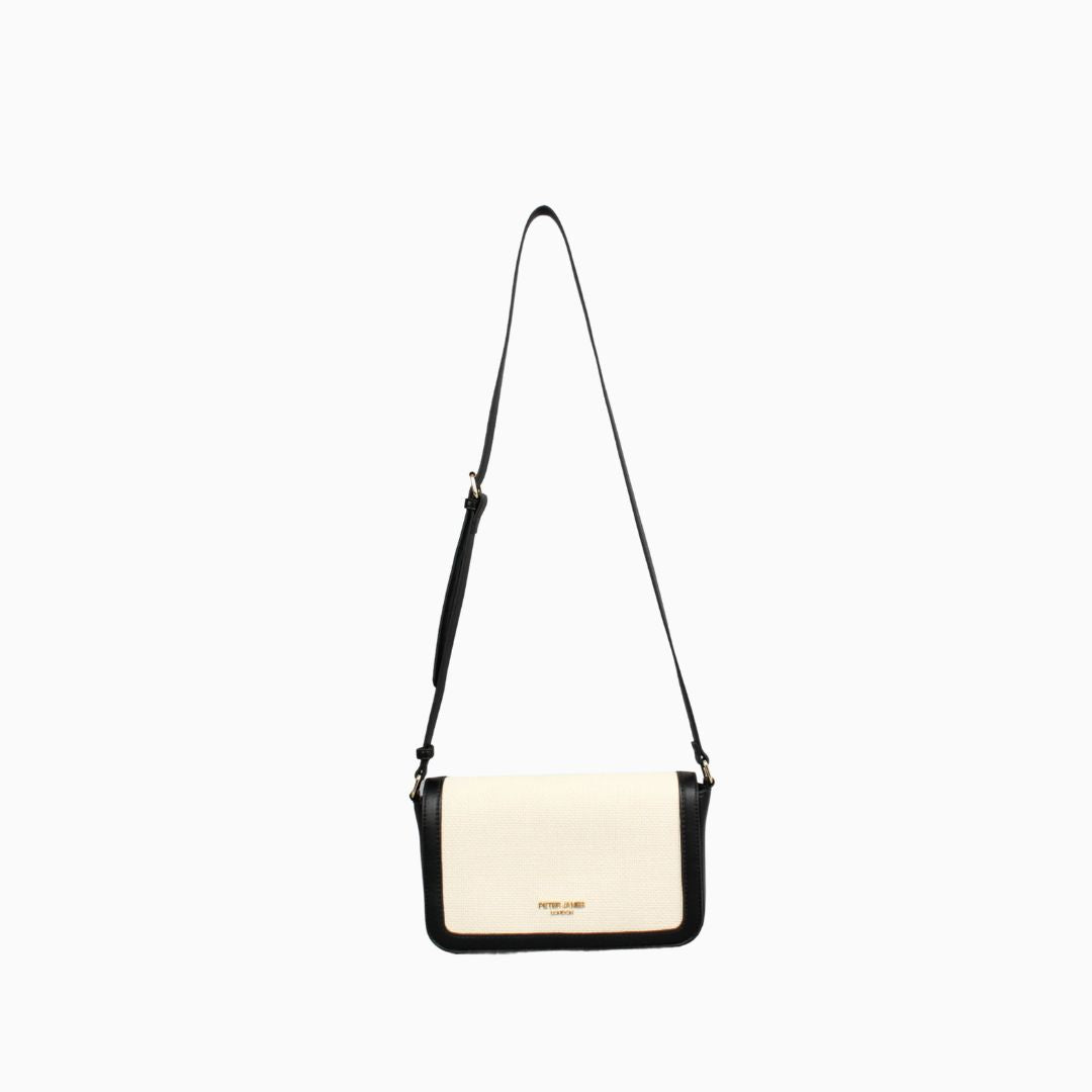 Portman Crossbody Shoulder Bag: Black