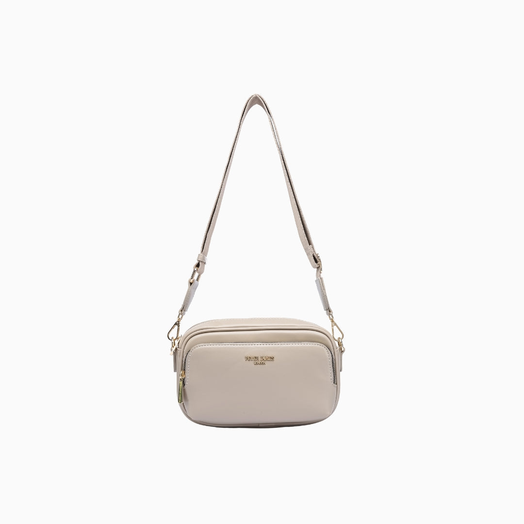 Savile Camera Crossbody: Silver