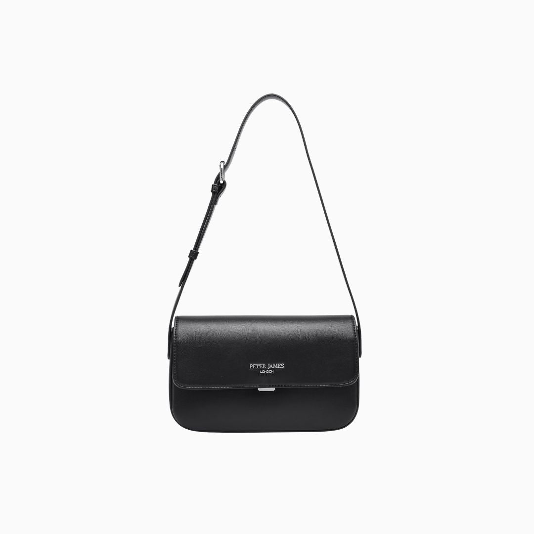 Eaton Flap Crossbody: Black