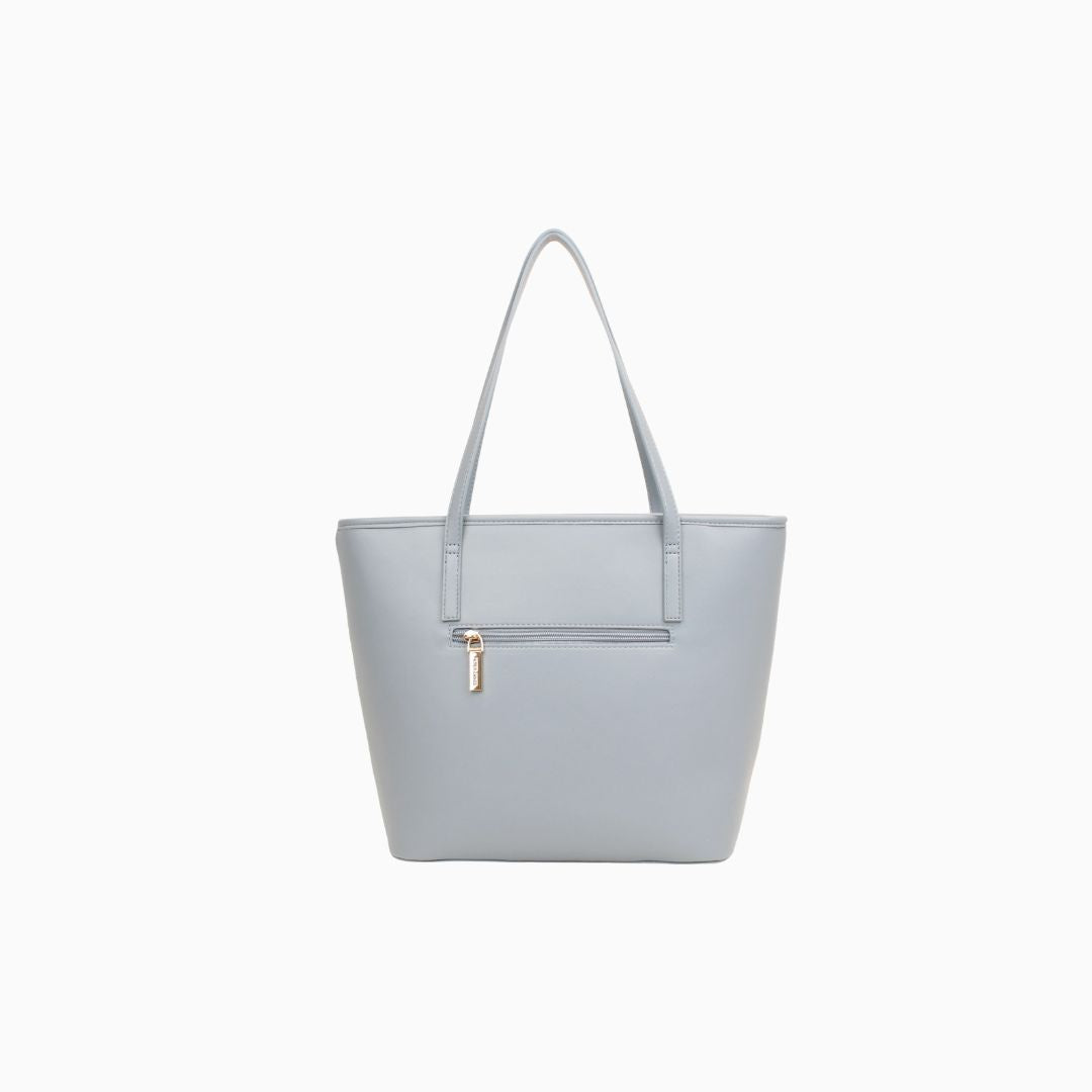 Kinnerton Upright Shoulder Tote: Dusty Blue