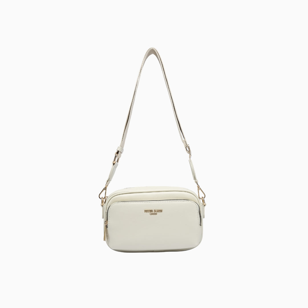 Savile Camera Crossbody: White