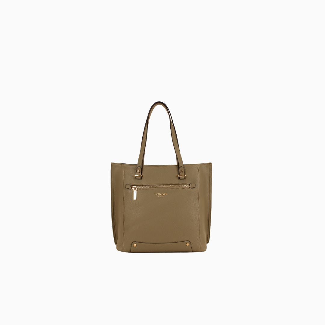 Bourdon Structured Tote: Brown