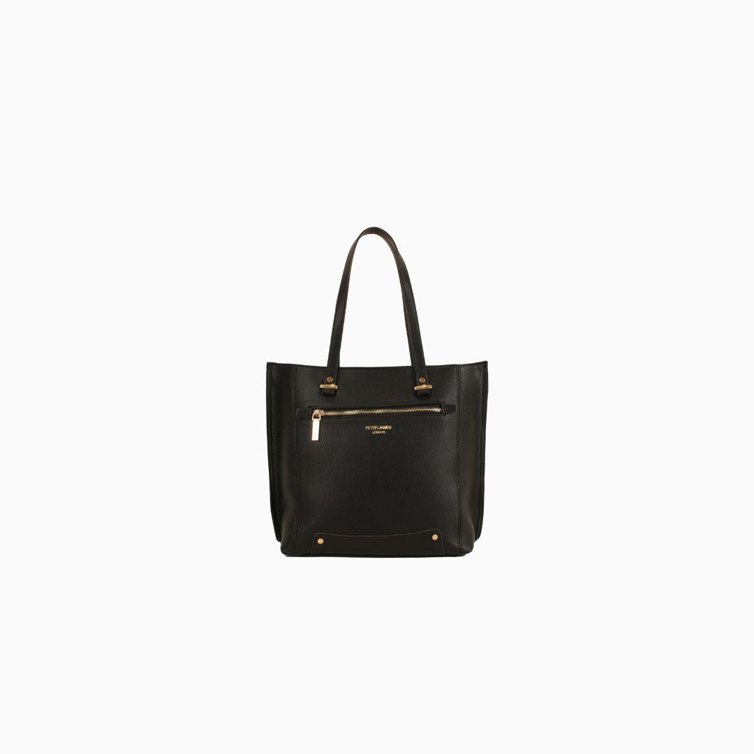 Bourdon Structured Tote: Black