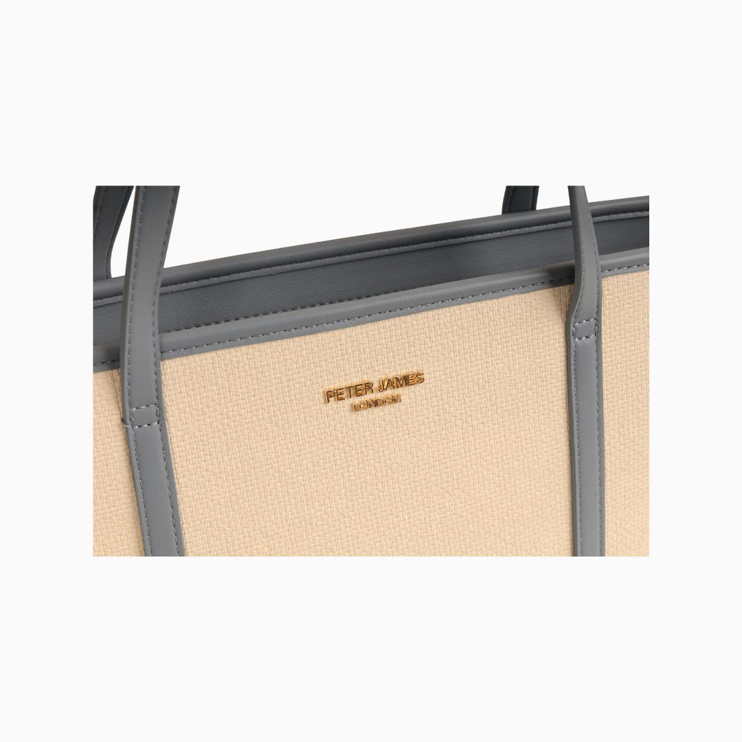 Kinnerton Upright Shoulder Tote: Dusty Blue
