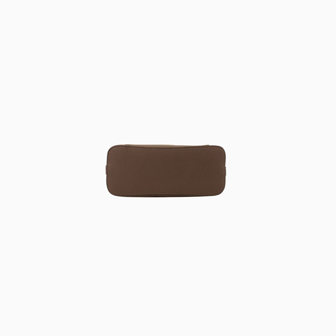 Montagu Gold Pebbled Tote: Reddish brown, view 19