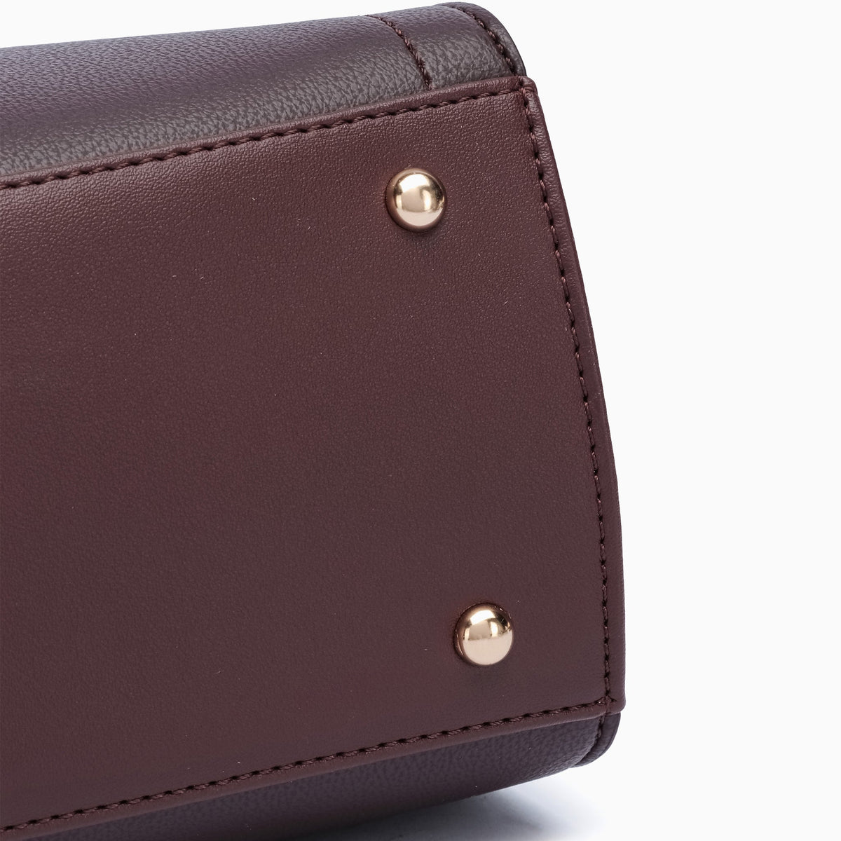 Conduit Textured Satchel: Dark Maroon, view 19