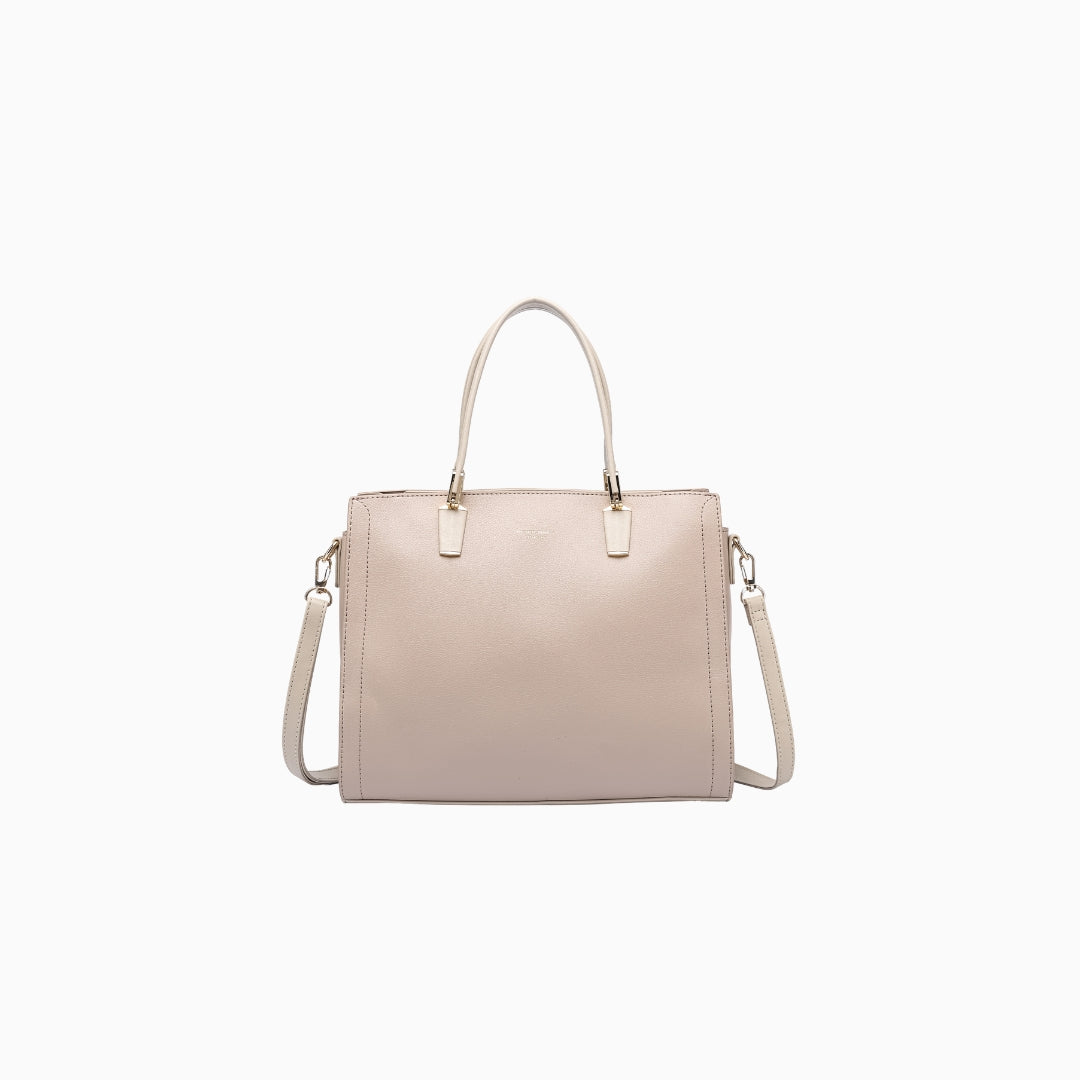 Conduit Textured Satchel: Vintage Pink