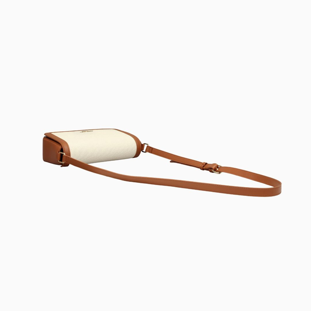 Portman Crossbody Shoulder Bag: Brown