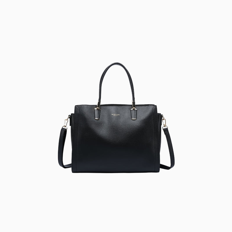 Conduit Textured Satchel: Black, view 27