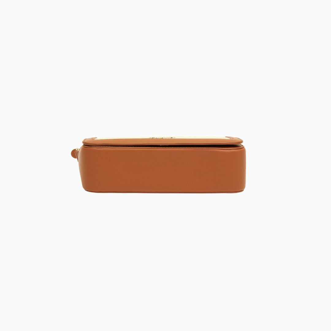 Portman Crossbody Shoulder Bag: Brown