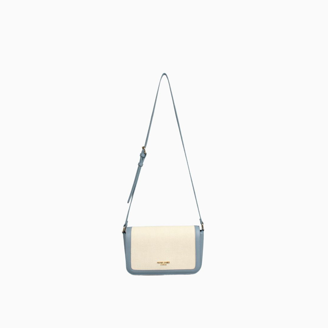 Portman Crossbody Shoulder Bag: Dusty Blue