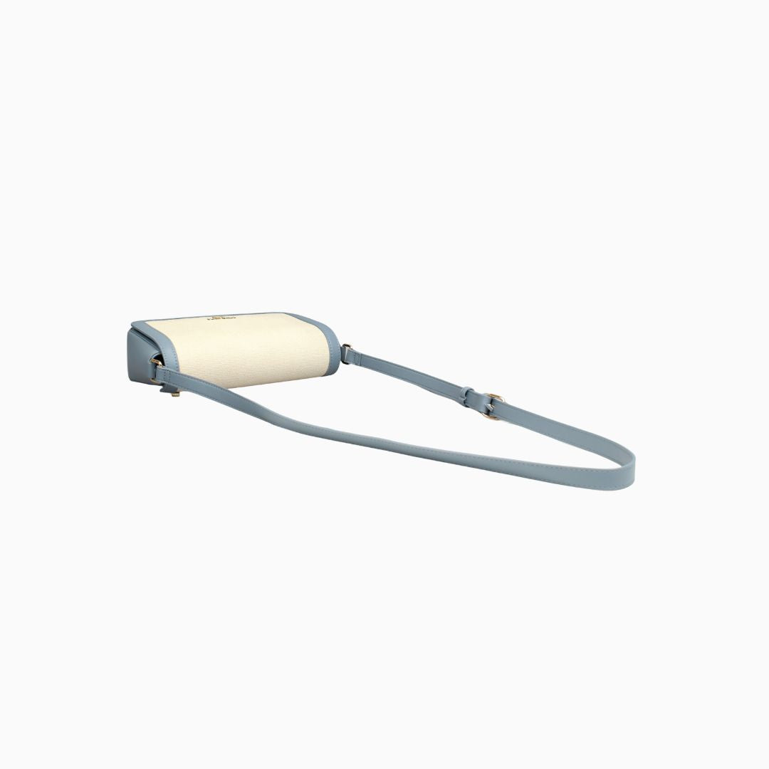 Portman Crossbody Shoulder Bag: Dusty Blue