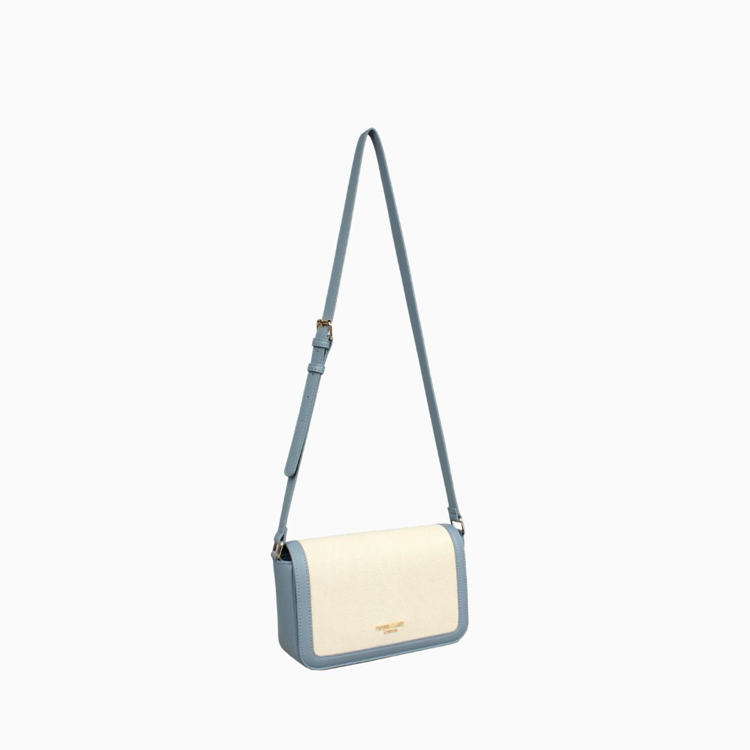 Portman Crossbody Shoulder Bag: Dusty Blue