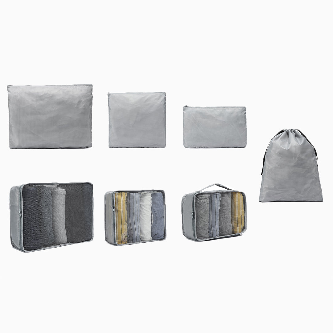 Packing Cubes Set of 7: Silver