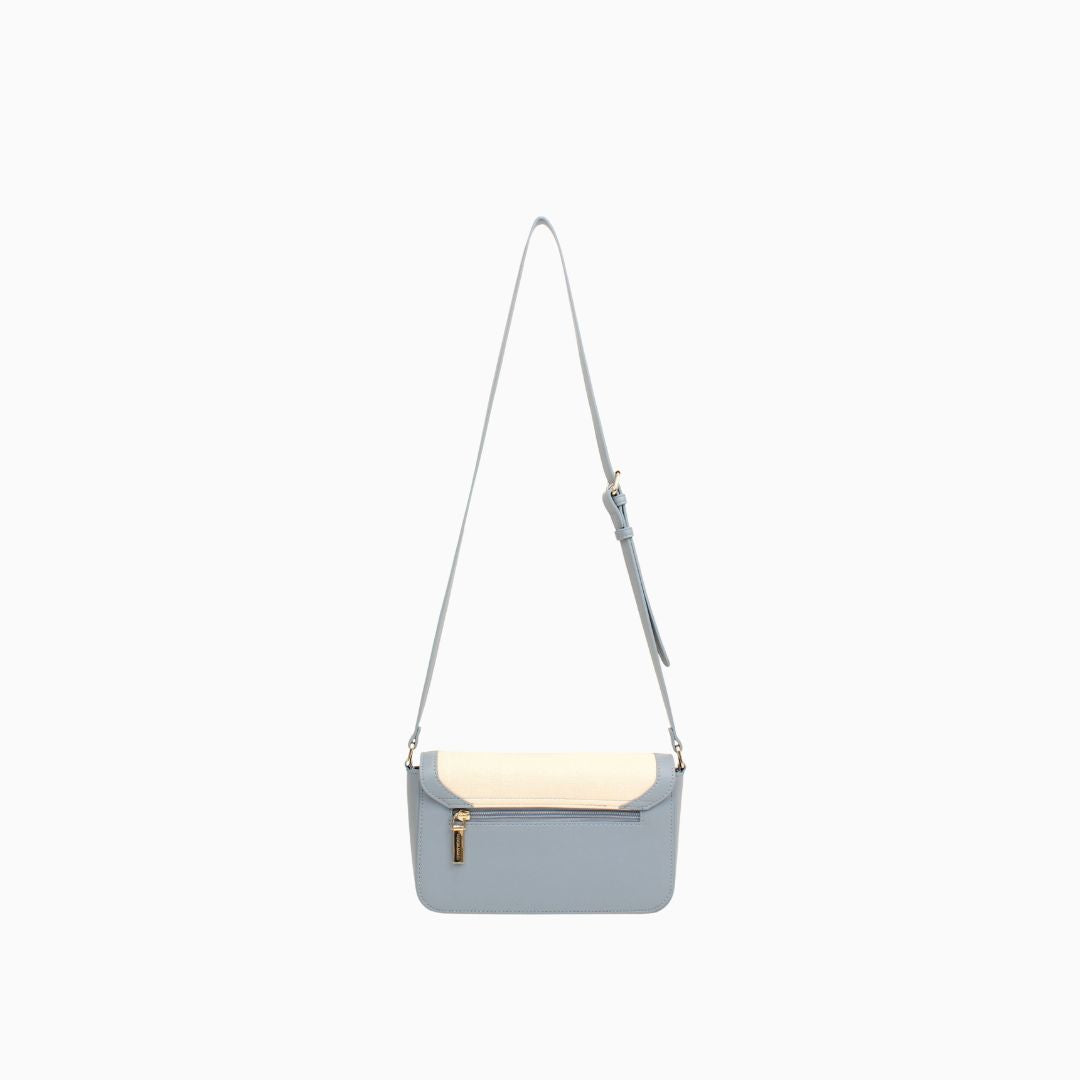 Portman Crossbody Shoulder Bag: Dusty Blue