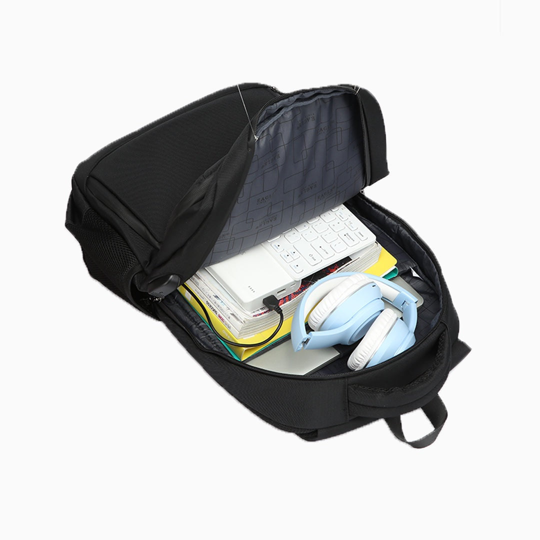 Camden Commando Backpack: Black, view 5