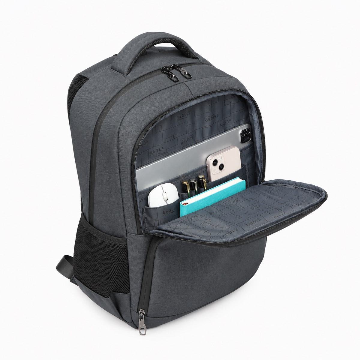 Camden Commando Backpack: Grey, view 4