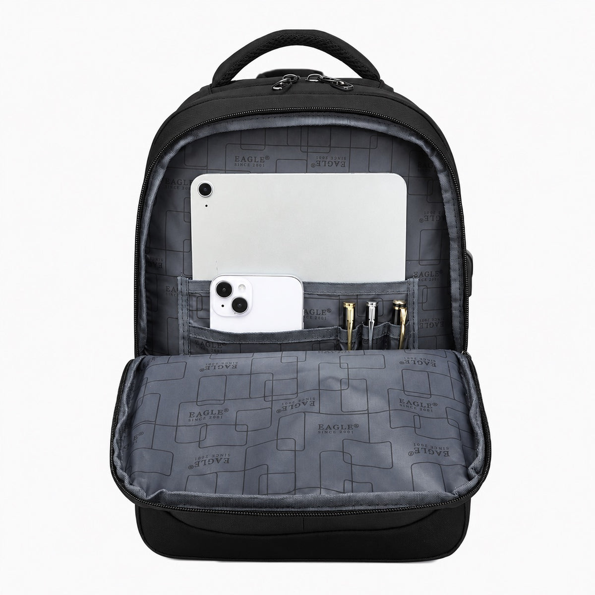 Camden Tactical Backpack 45cm: Black, view 4