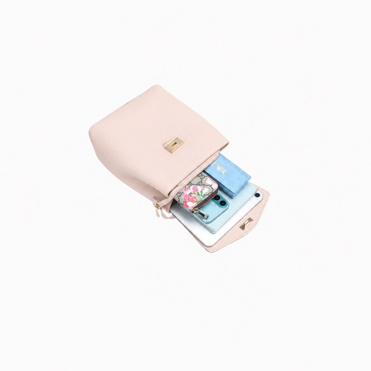 Lowndes Curve Backpack: Blush Pink, view 10