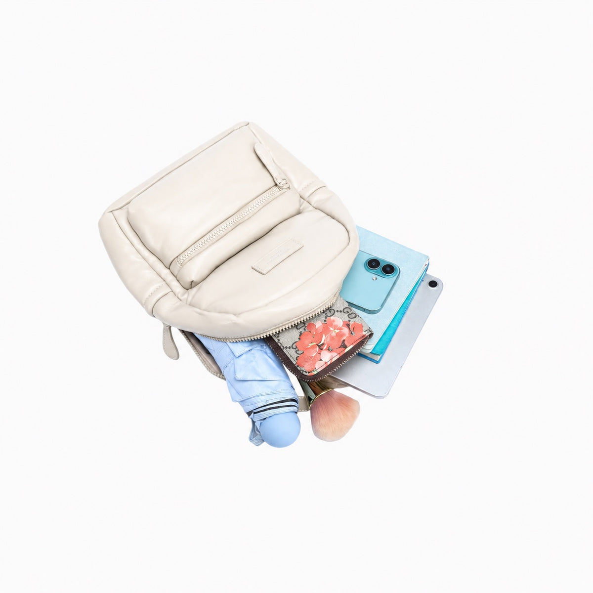 Sloane Backpack: Silver, view 8